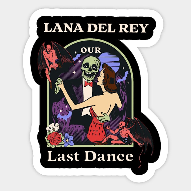 Our Last Dance Lana Sticker by Elaia Loelya Art